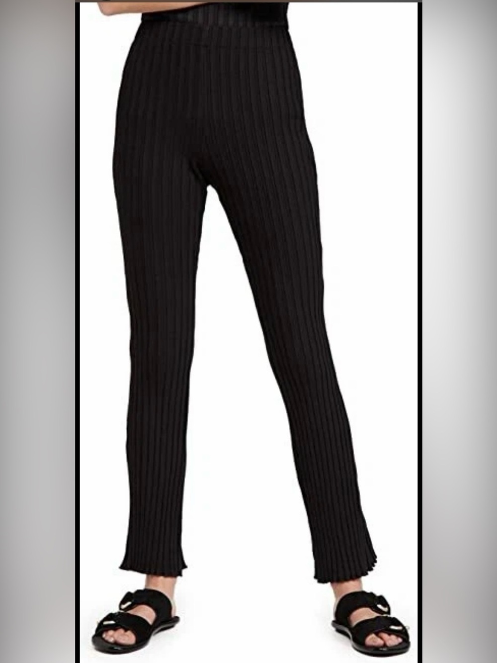 Simon Miller Women’s Black Ribbed Legging Pants Size Small